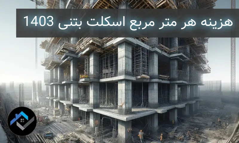 هزینه هر متر مربع اسکلت بتنی ۱۴۰۳
