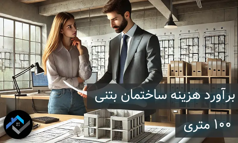 برآورد هزینه ساختمان بتنی 100 متری