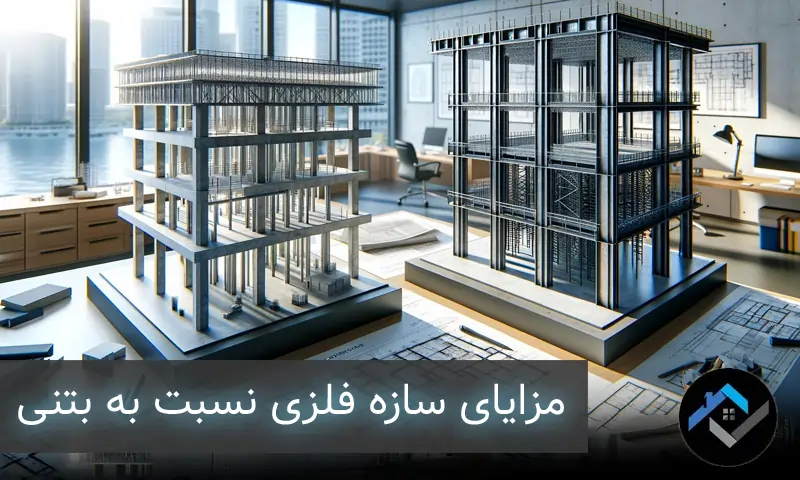مزایای سازه فلزی نسبت به بتنی