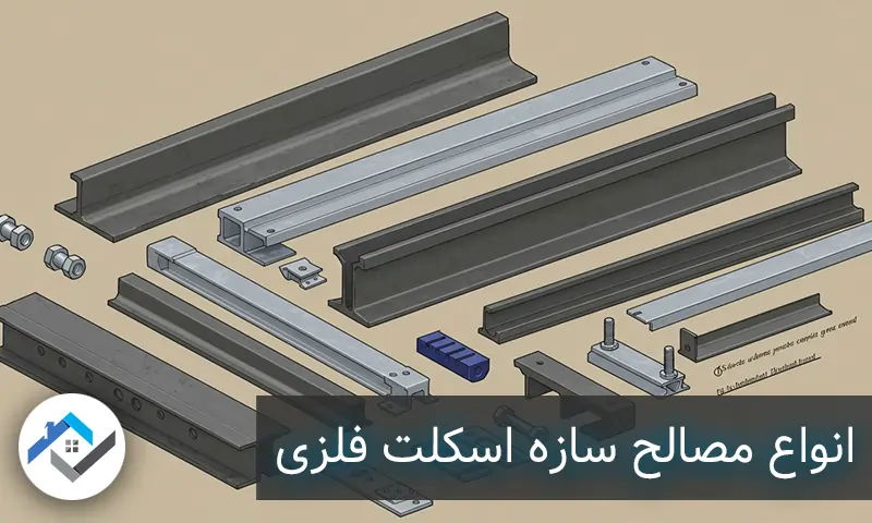 انواع مصالح سازه اسکلت فلزی