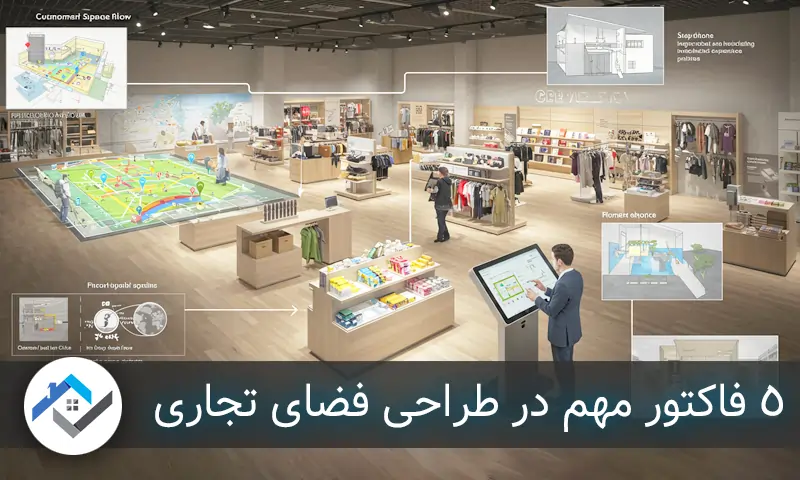 5 فاکتور مهم در طراحی فضای تجاری